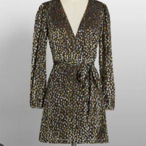 3x ModCloth glitter party wrap dress